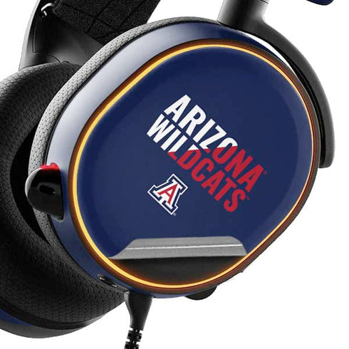 University of Arizona Wildcats Logo Split Blue SteelSeries Arctis 3 Skin